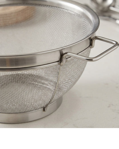 Fbkmx Deep Stainless Mesh Colander Bowl 8.5 in