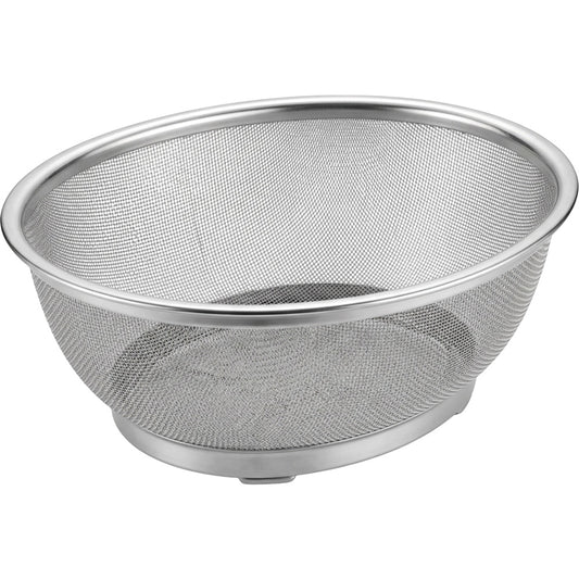 Fbkmx Oval Stainless Mesh Draining Basket 11 in