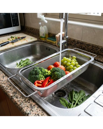 Fbkmx Rectangular Over Sink Mesh Strainer 13 in