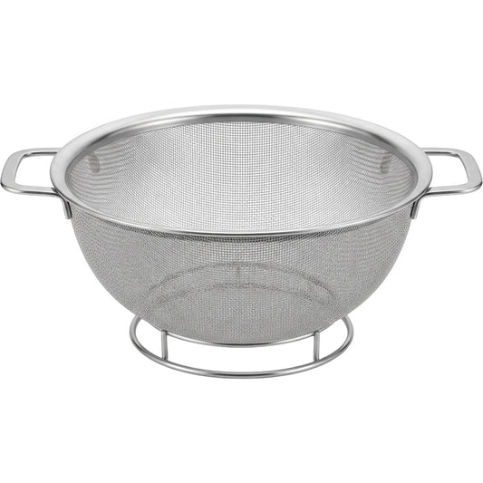 Fbkmx Rimrest Round Stainless Steel Mesh Colander 10 in Silver - Product view